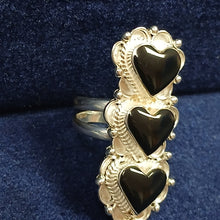 Black Heart Onyx Ring