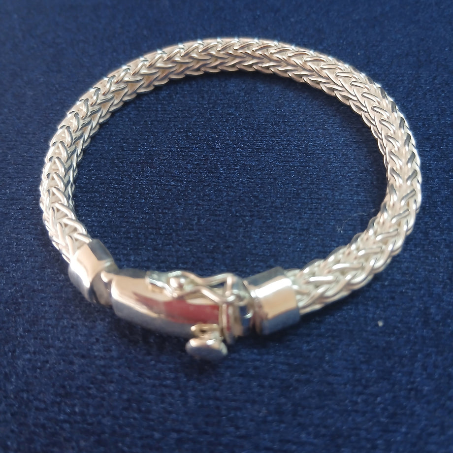 Woven Silver Bracelet