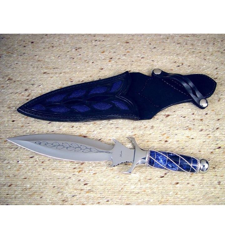 Blue Leaf Stone Pendant