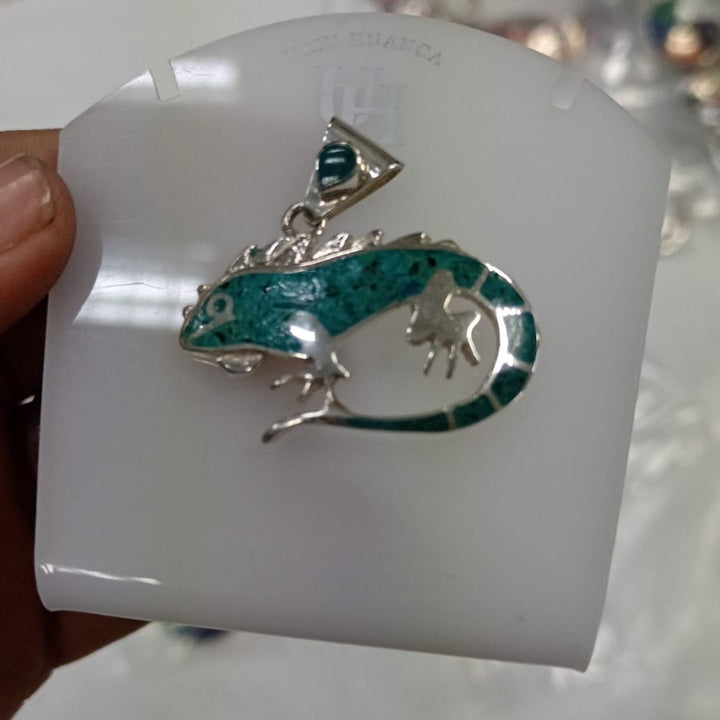 Green Oval Stone Silver Ring