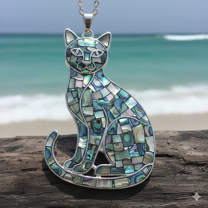 Mosaic Cat Pendant