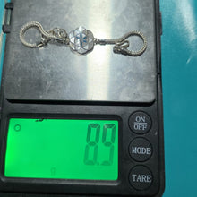 Clear Stone Link Silver Bracelet