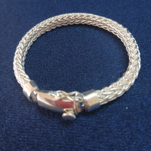 Estimated Woven Silver Bracelet