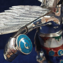 Estimated Condor Flautist Silver Figurine