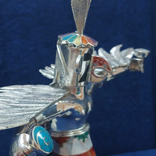 Estimated Condor Flautist Silver Figurine