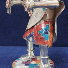 Estimated Owl Musician Silver Figurine