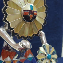 Estimated Sun Dancer Silver Figurine