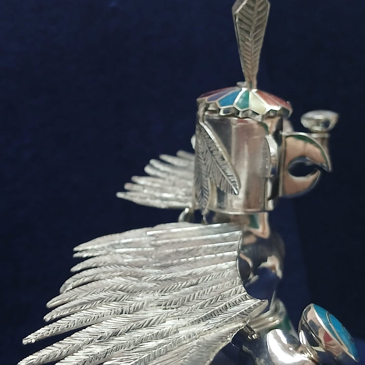 Condor Flautist Silver Figurine
