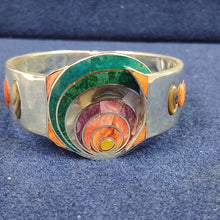 Estimated Spiral Mosaic Cuff Bracelet