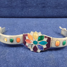 Estimated Floral Mosaic Cuff Bracelet