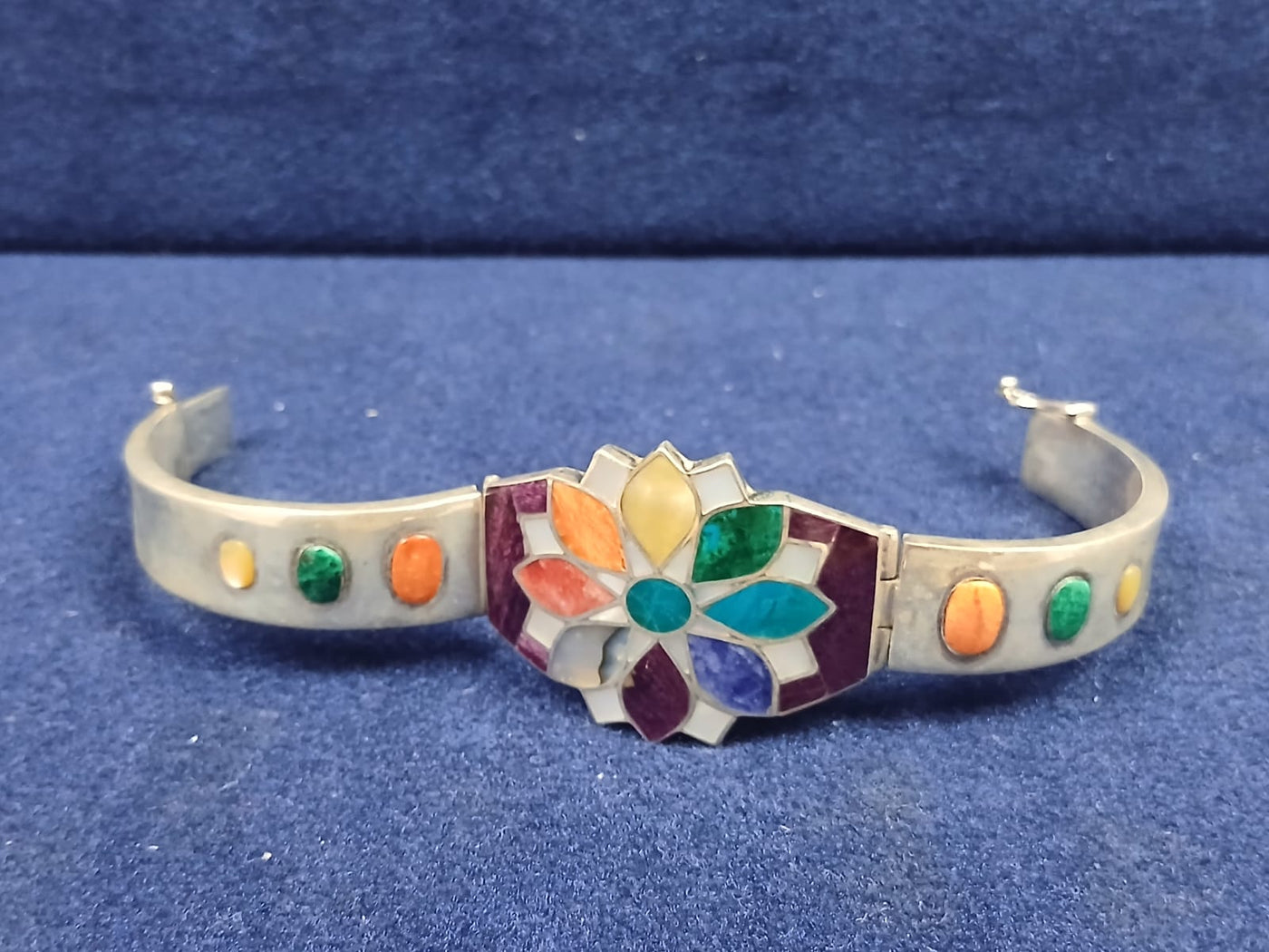 Floral Mosaic Cuff Bracelet