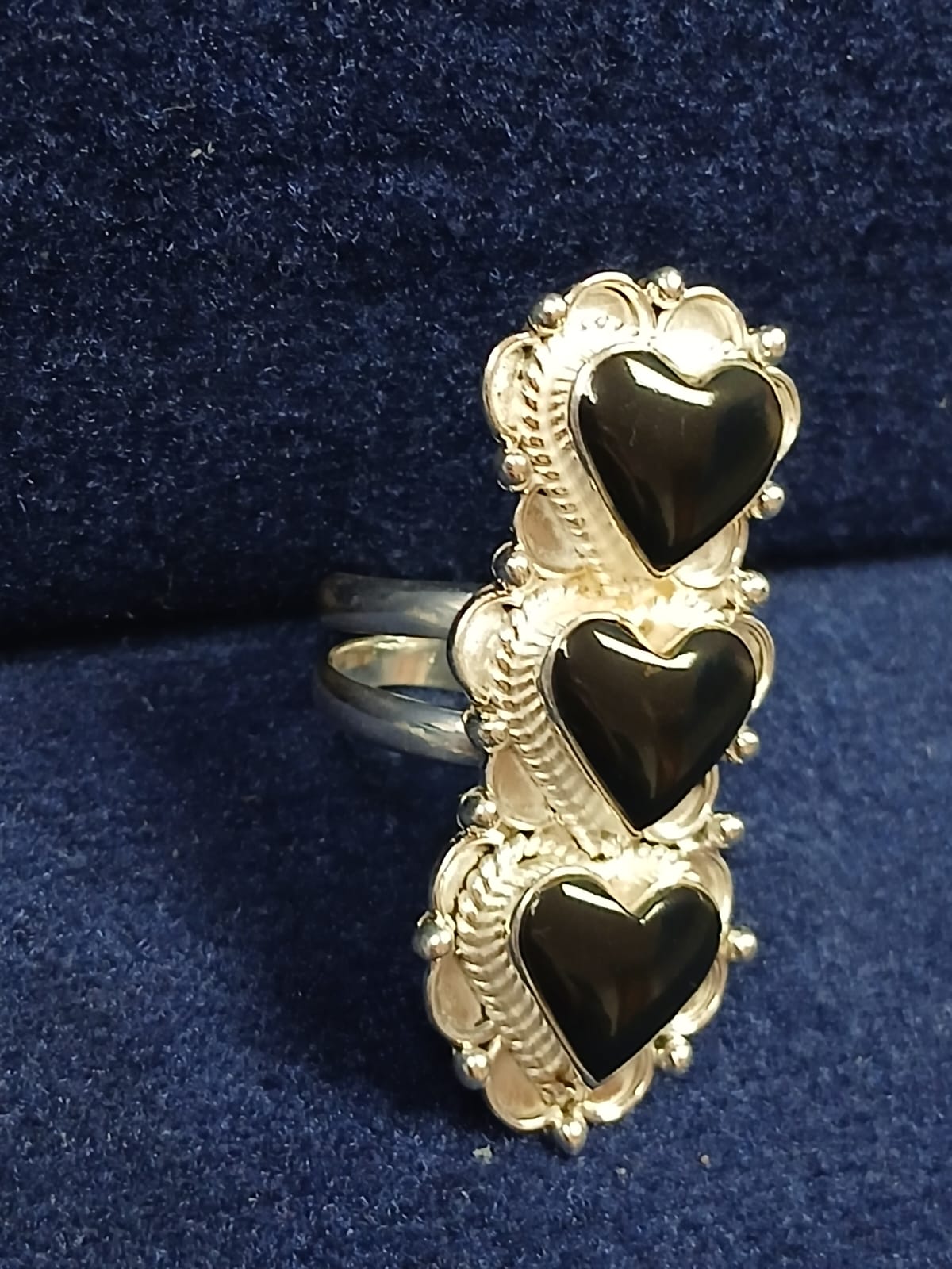 Black Heart Onyx Ring