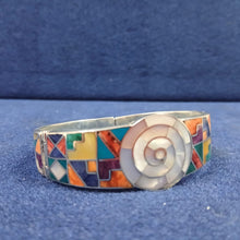 Estimated Spiral Mosaic Cuff Bracelet