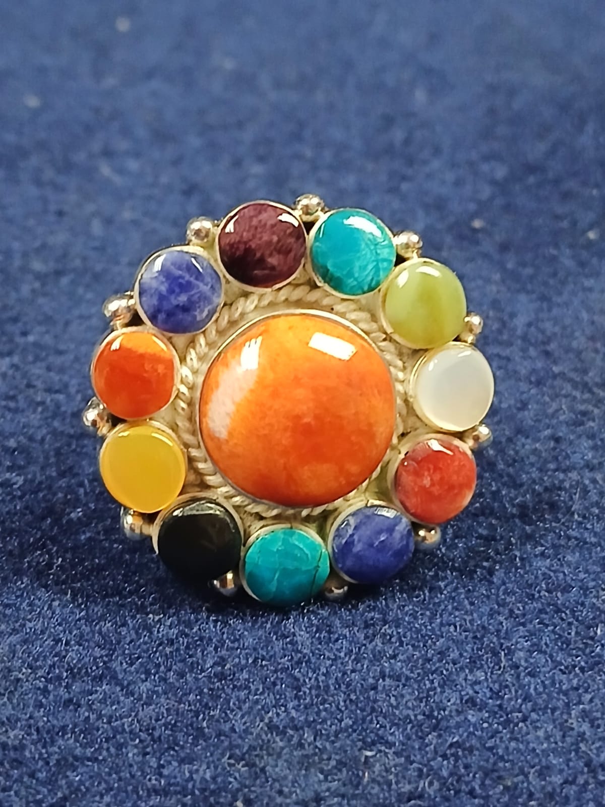 Multi-Stone Cabochon Cocktail Ring