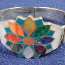 Estimated Floral Mosaic Cuff Bracelet