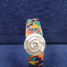 Estimated Spiral Mosaic Cuff Bracelet